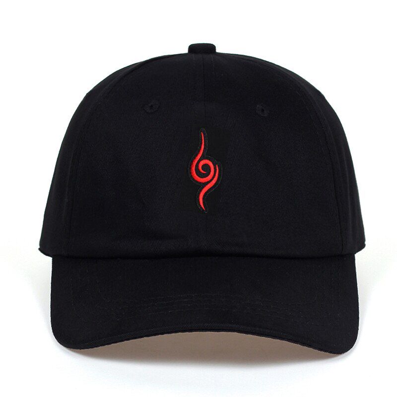 1pc Anime Lovers Dad Hat 100% Cotton Embroidery Baseball Caps Anime Black Snapback Women Men Hat Red Cloud