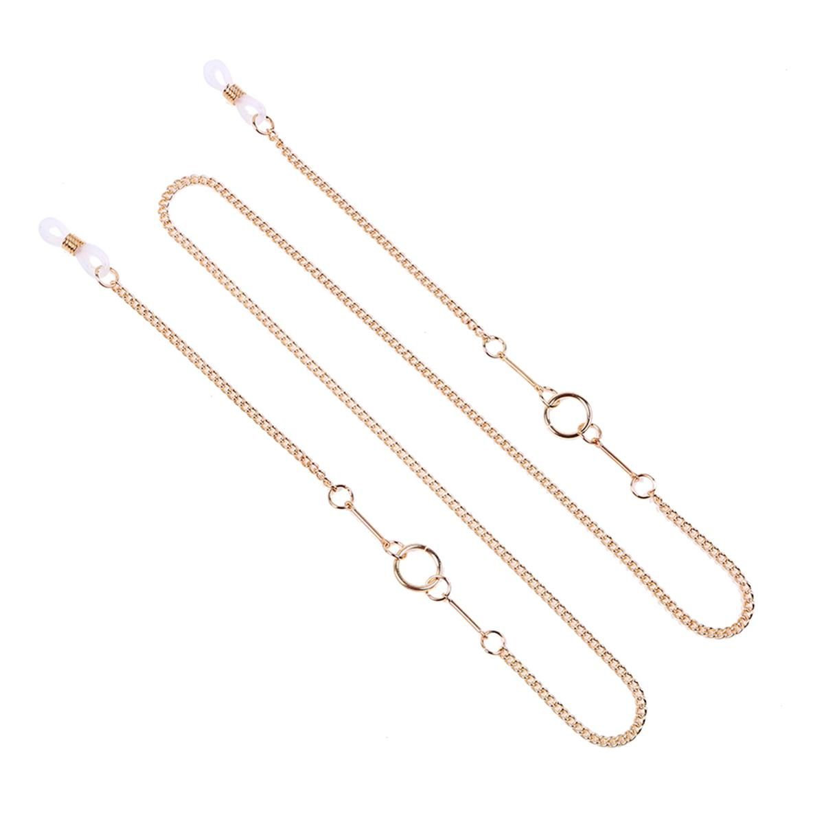 Yfashion Women Sunglasses Chain ple Circle Hanging Neck Non-slip lasses Eyeglass Cord
