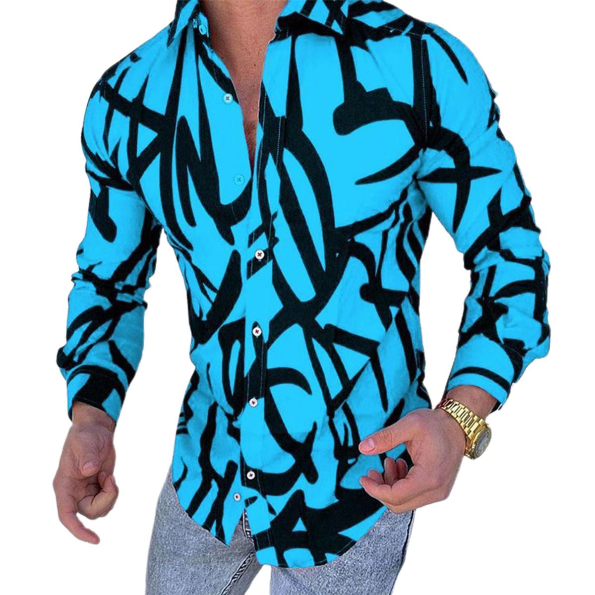 Business Shirt Long Sleeve Tament Turndown Collar Shirt