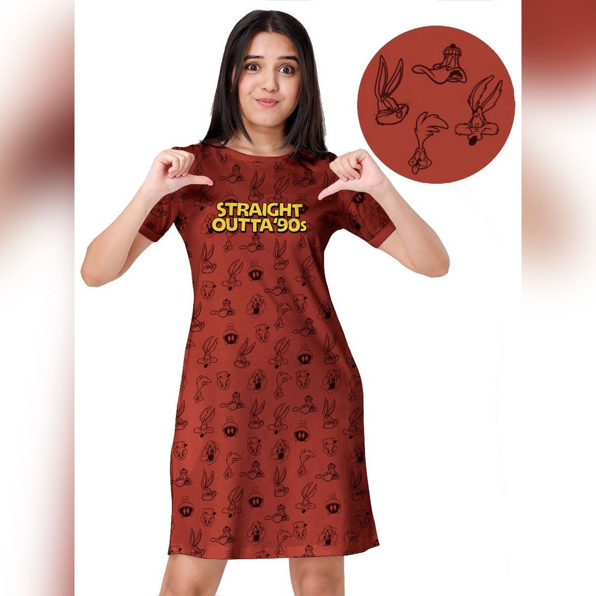 All over print Ladies long T shirt