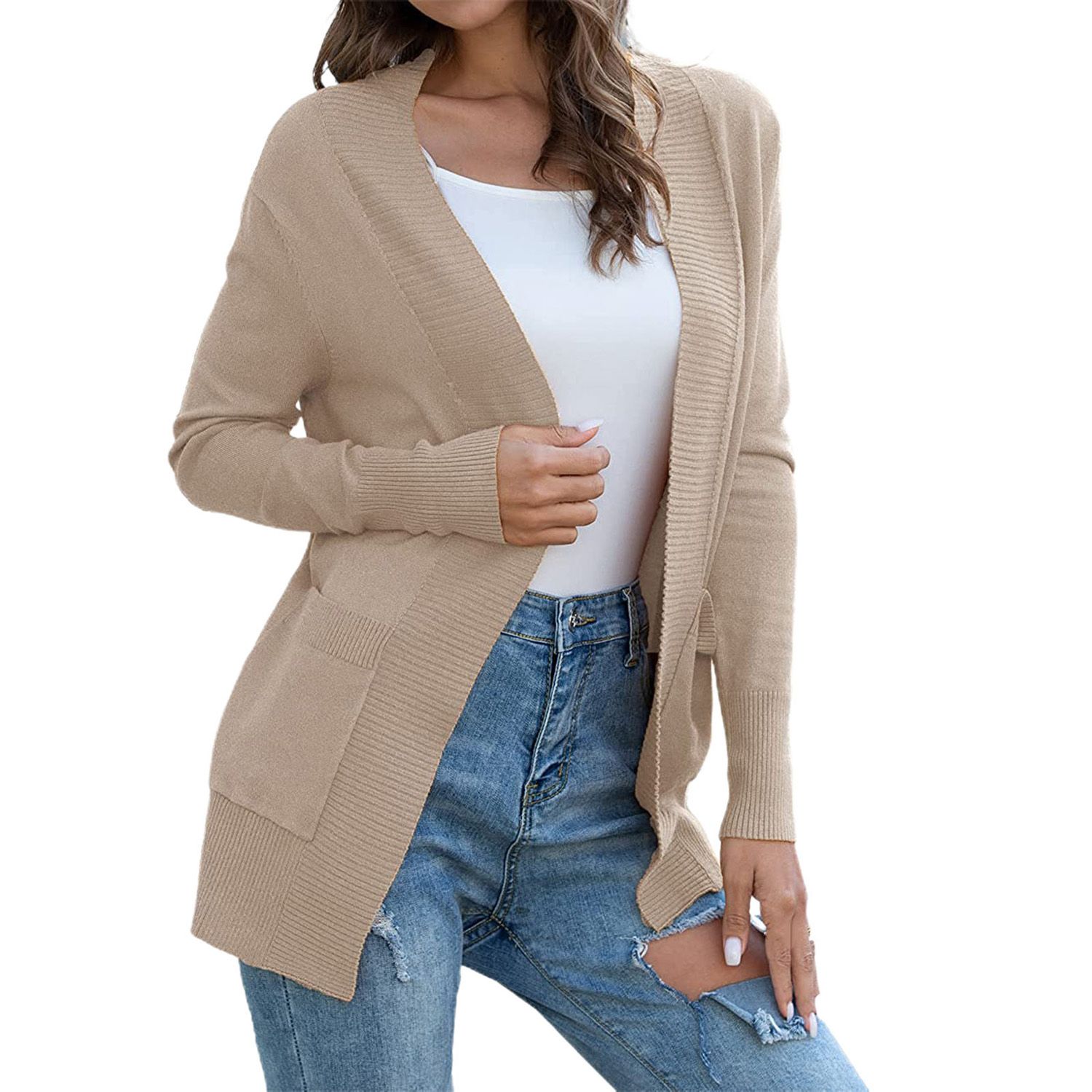 Autumn Sweater Coat Slim Fit Great Stitching Autumn Sweater Cardigan