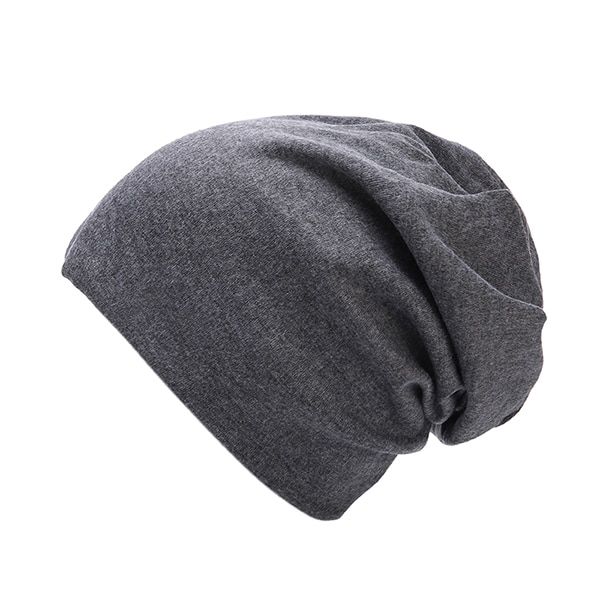 Soft Cotton Skullies Beanies Men Women's Winter Female Solid Color Outdoor Bonnet Slouchy Knitted Hat Plain Baggy Beanie