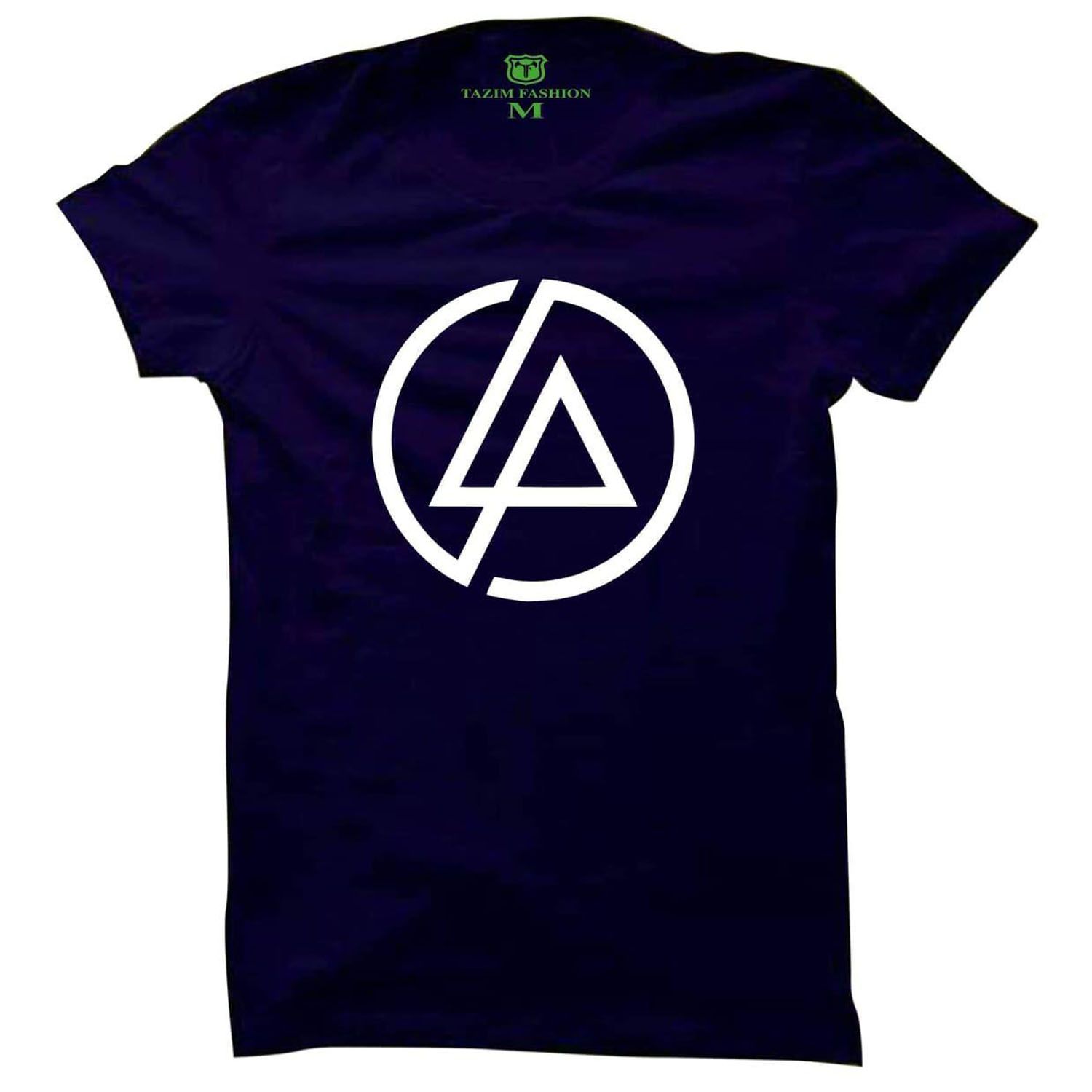 Linkin Park Navy Blue Cotton Short Sleeve T-Shirt For Men - Genji - T Shirt For Man - T Shirt For Man - T Shirt For Man