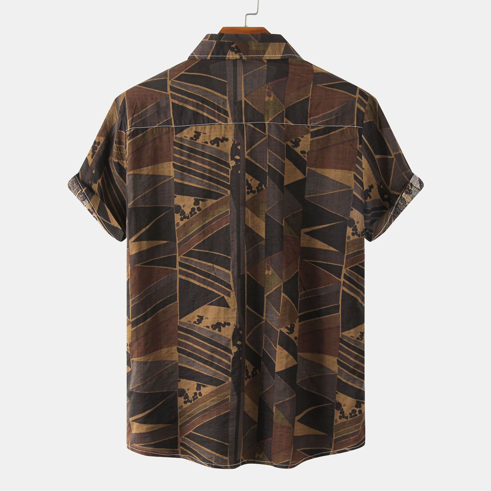 Shirt Soft Fabric Retro Style Men Top