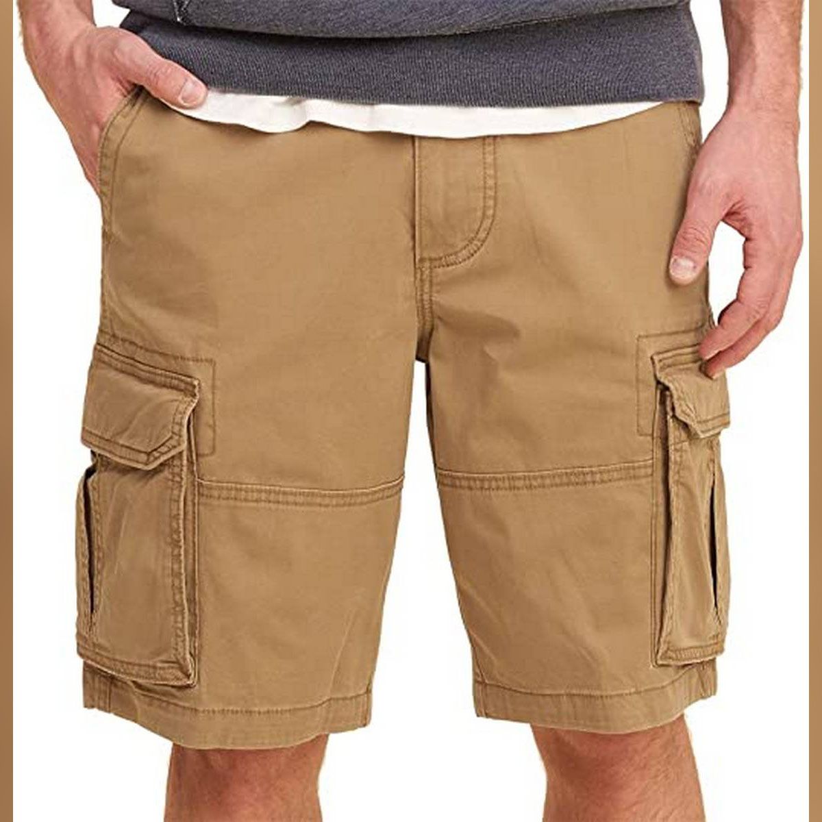 Mens Comfortable Cotton Cargo Shorts Half Pants