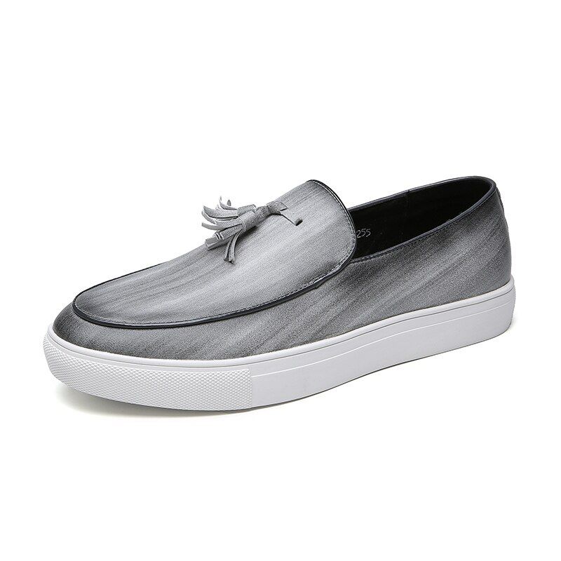 Italy Men Casual Shoes Autumn Leather Loafers Office Shoes For Men Driving Moccasins Comfortable Slip on Party Fashion Shoes Men