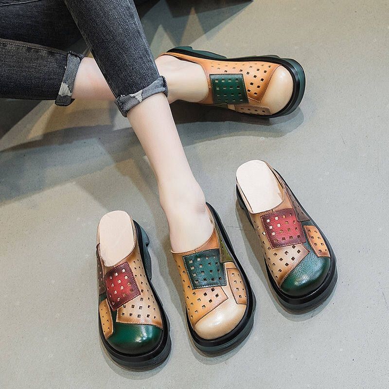 Korean Style Open Heel Sandals Female Sandals Slippers Flats Shoes Canvas Shoes Ladies Sneakers For Women Teenagers Fashion Sandals  061528