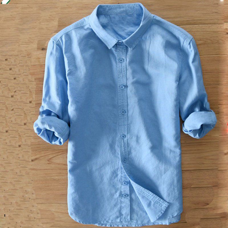 Fashionable Slim fit Full sleeve Band collar  shirt.
