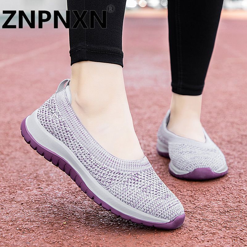 Korean Flat Loafers Shoes For Women Casual Flying Non-Slip Comfortable Sneaker Running Shoes Size 35-42