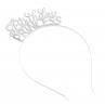 Happy Birthday Girl Headband Sweet Party Tiara Styling Rhinestone Hair Hoop