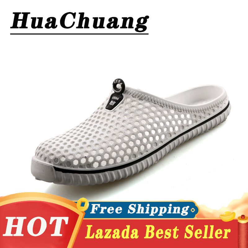 []  Men and Women Sandals Rubber Casual Sandals for Men Size 36-45 Half pallet Beach shoes wading shoes