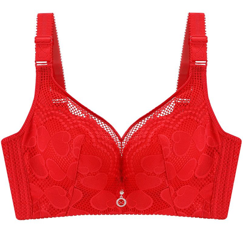 underwear women Breathe and gather together push up bra Fat MM200 Jin plus size bra Wireless  lace big size bra 50C 120D