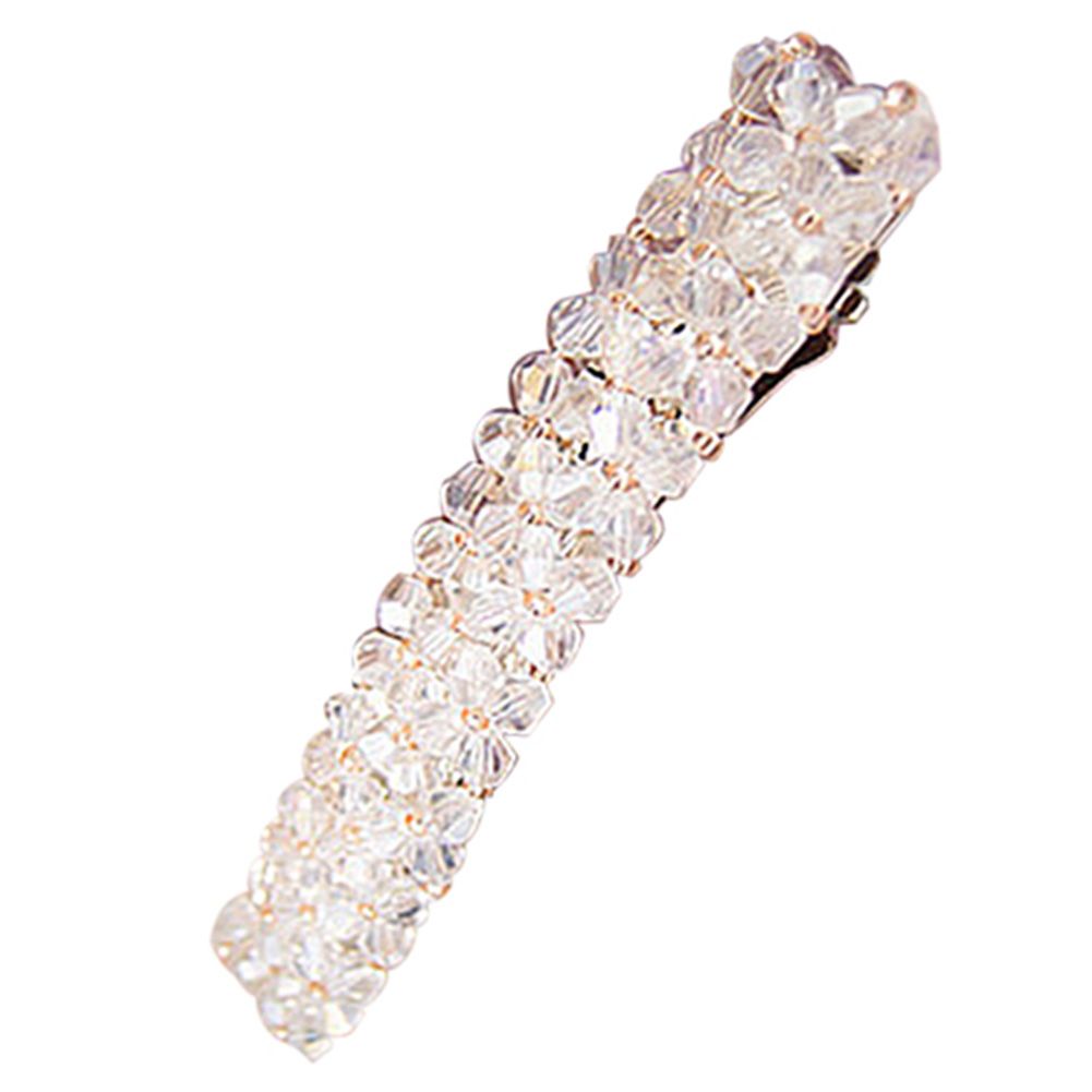 Women\'s Fashion Bling Headwear Handmade Full Crystal Hair Clip Barrette Hairpin