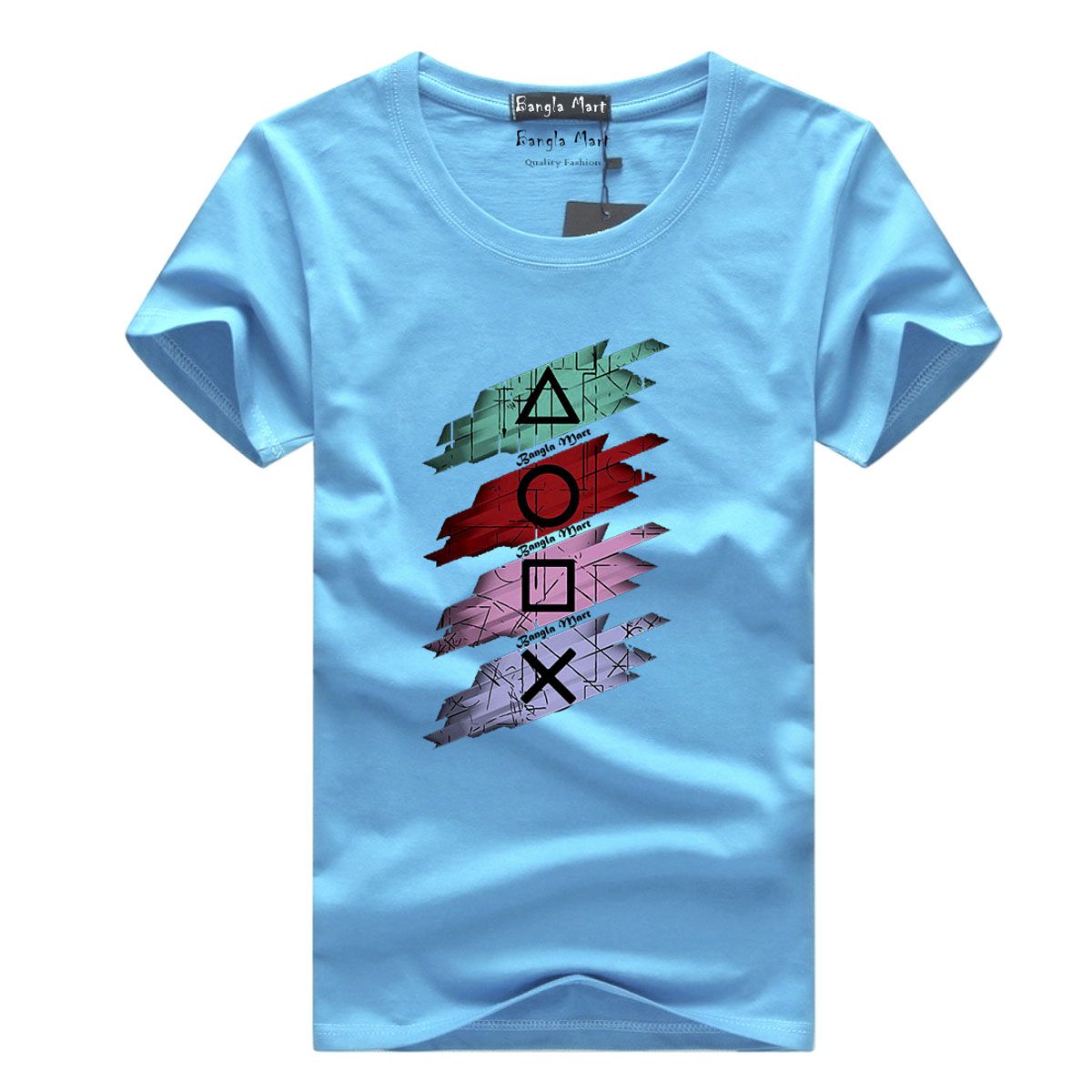 Excellent Vertical Half Sleeve Comfortable Jersey Fabrics Menz Tshirt - Tshirt For Men