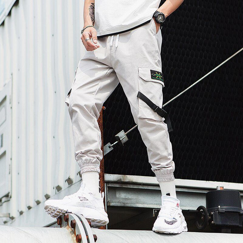 Streetwear Overalls Men Fashion Design Men's Jogging Pants Multi-Pocket SweatPants Mens Cotton Pants Large Size 5XL