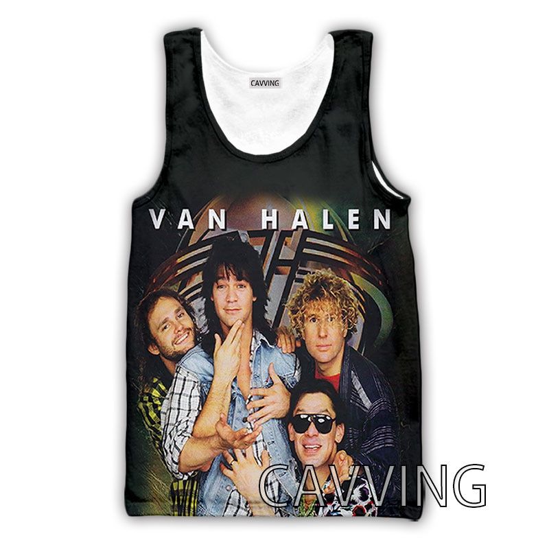 3D Printed Van Halen Band TaTops Harajuku Vest Summer Undershirt Shirts Streetwear for Men/women