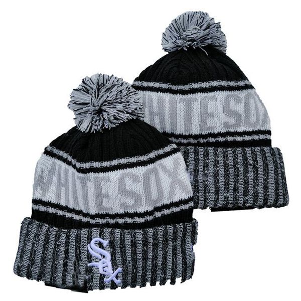 Embroidery logo sport baseball  Team Beanie  winter Knitted Hats Women Men Winter Cap Warm Knit