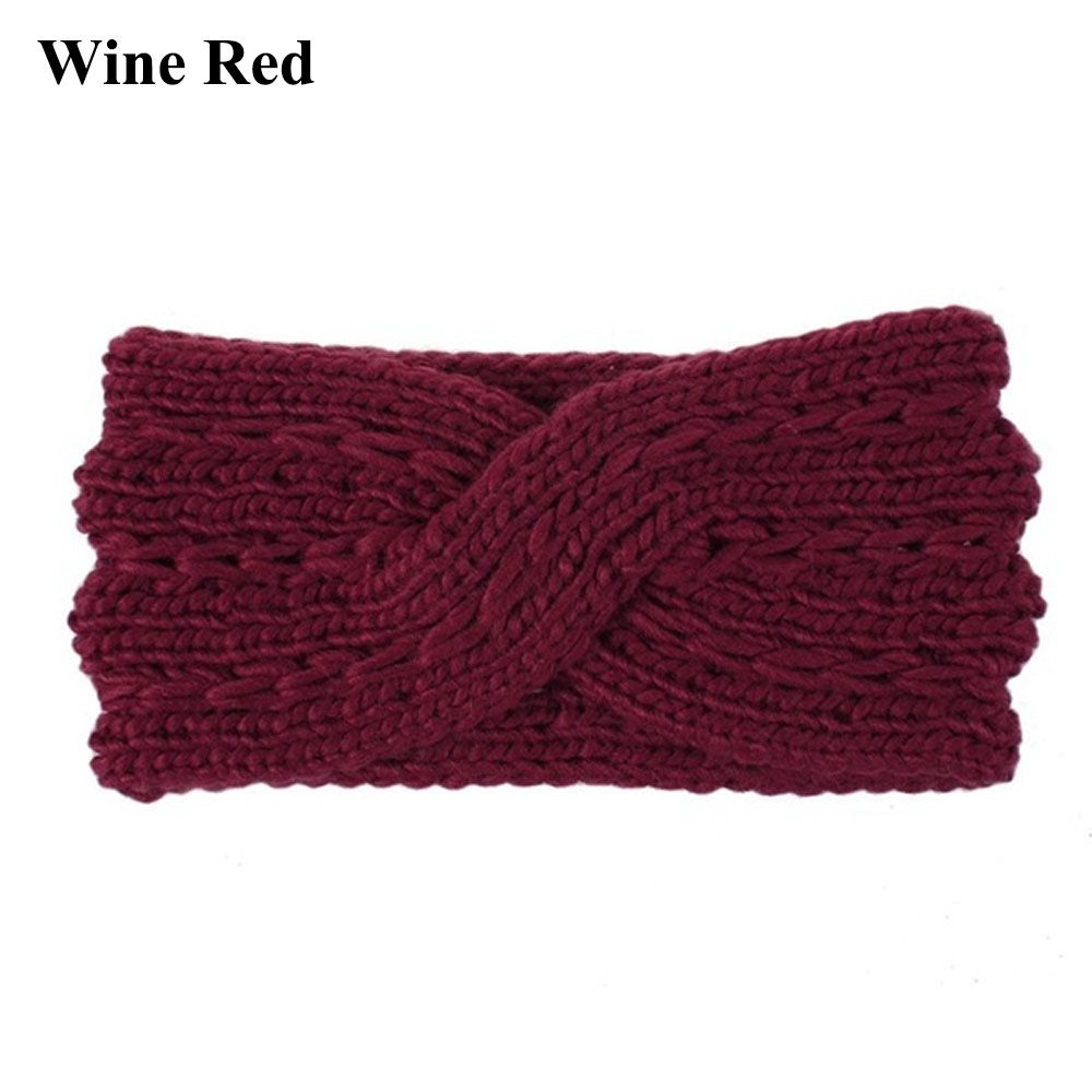 【ALLGOOD】Warm Winter Hair Accessories Fashion Knitted Hair Band Elastic Headwear Crochet Turban Girls Headbands