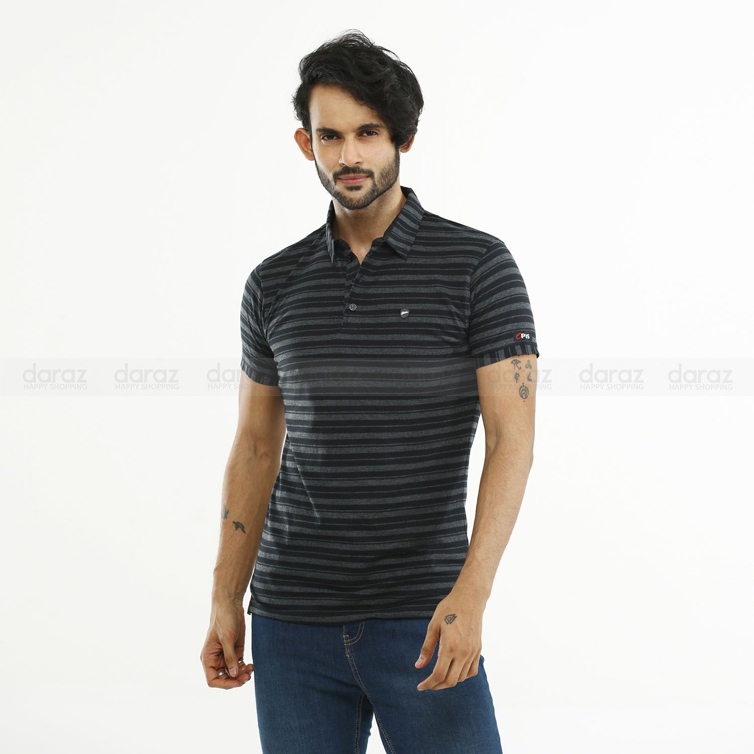 Black Step T-Shirt For Men's