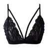 Lady y See-through Le Flower Bra Bralette Bandage Hollow Crop Top Underwear