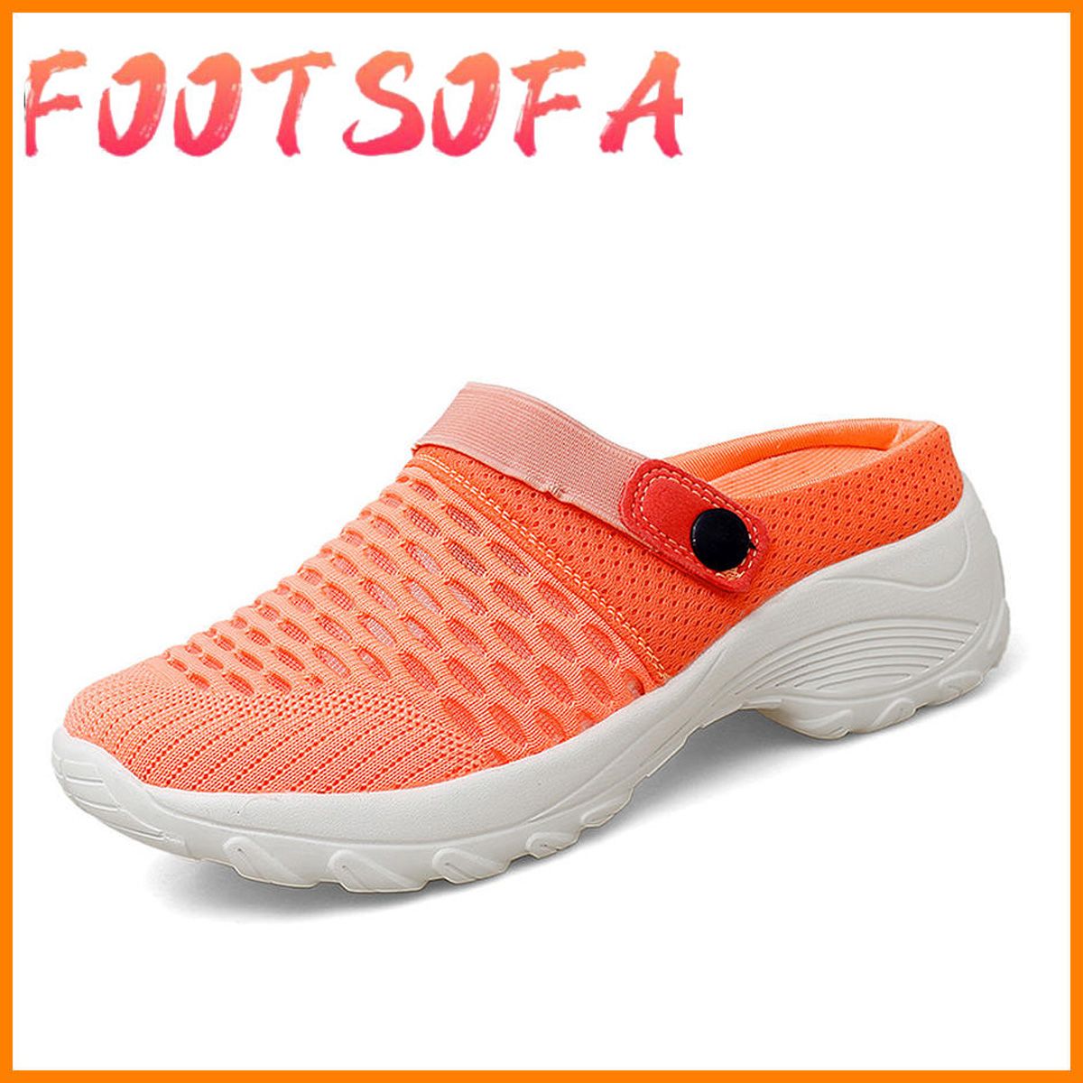 Women Sandals Summer Shoes Wedge Half Slippers Canvas Shoes Sneakers Flip Flops Shoes Woman Flats Sandals Plus Size 35-42
