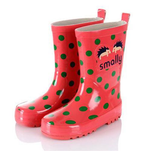 Kids Rain Boots Cartoon Animals Rainboots Non-slip Waterproof Warm Lined Shoes