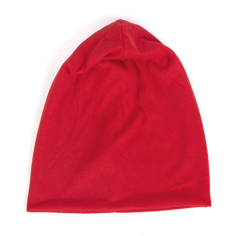 Spring Women Men Unisex Solid Color Slouchy Beanie For Women Fashion Cotton Caps Turban Skullies Beanies Female Hats