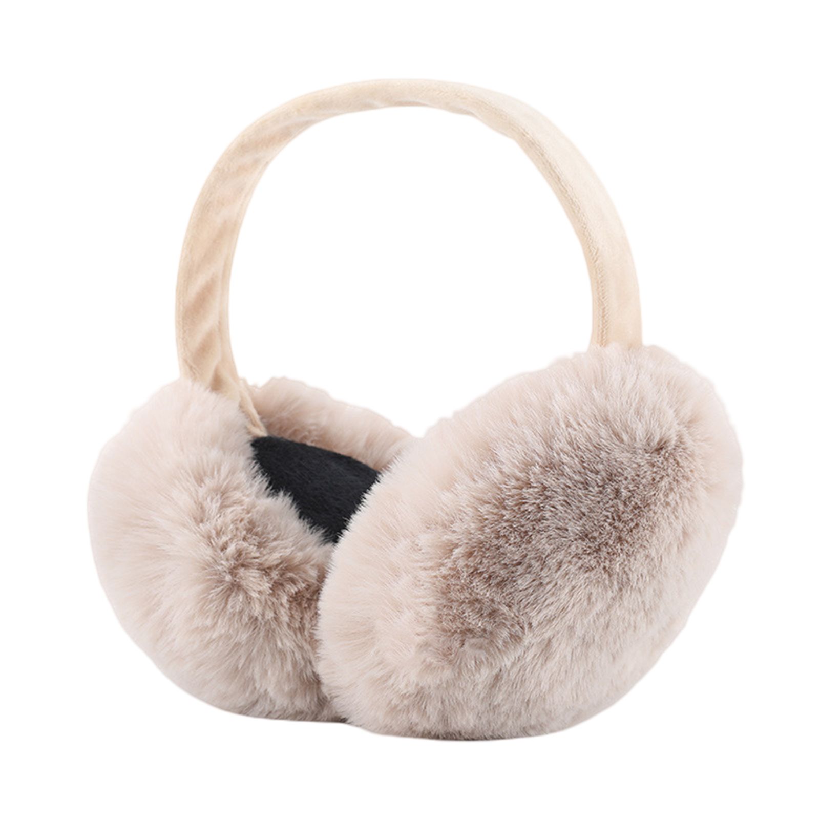 Ear Muff Foldable Pure Color Plush Earmuff