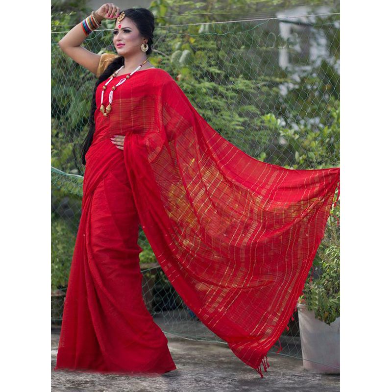 Half Silk Joom Sharee For Women By Sharee Ghar