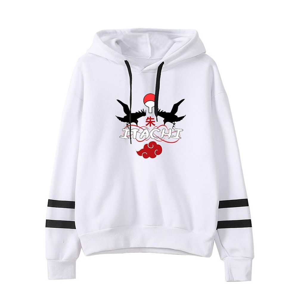 Japanese Anime manga Around Hooded sweatshirt Autumn long sleeves Uchiha Sasuke Anime clothes Oversized jacket Cool Hoodies