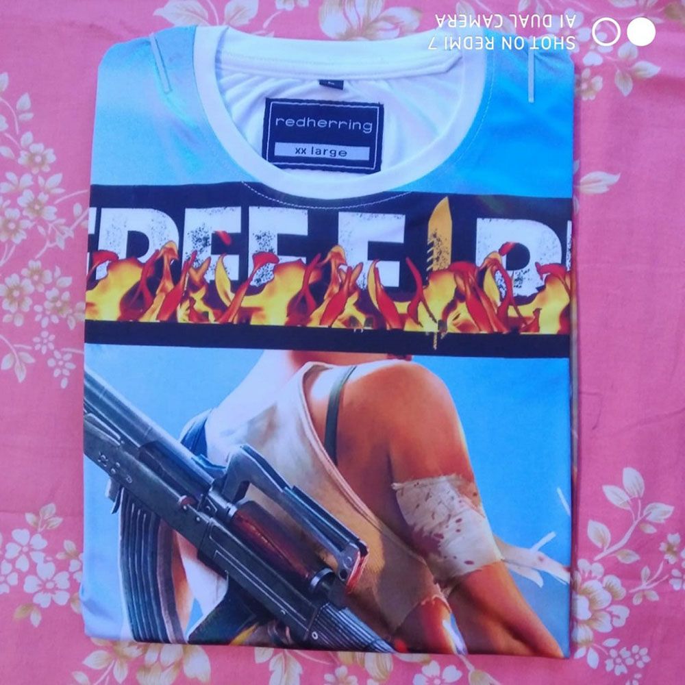 New Design 3D Printed  Cotton T-Shirt For Men's