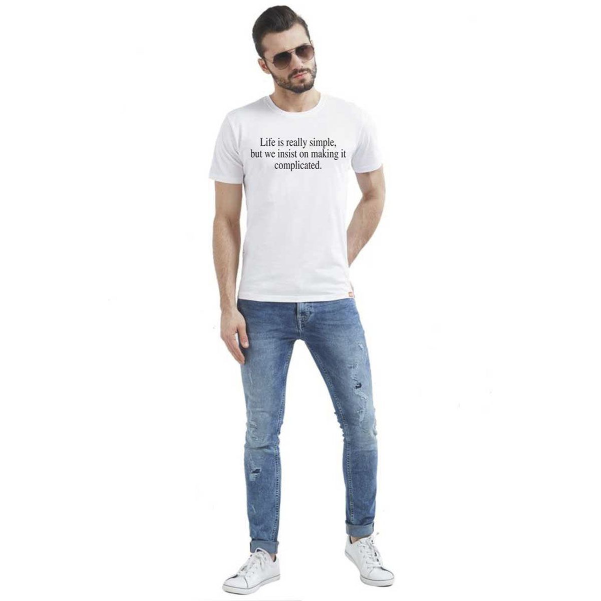 Life Printed Fashionable T-Shirt