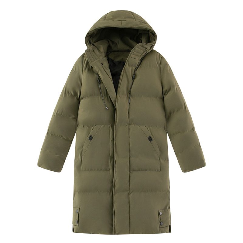 HIEXHSE Thicken Men's Down Jacket with Big Collar Warm Parka -30 Degrees Men Casual Waterproof Down Winter Coat