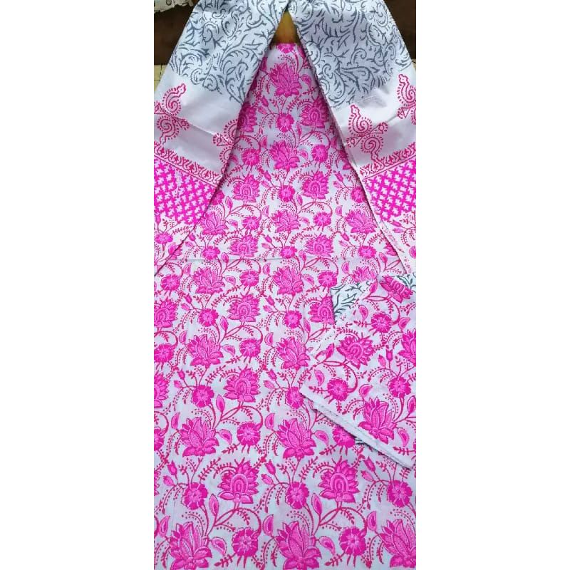 Block Print Cotton Salwar Kameez for Women