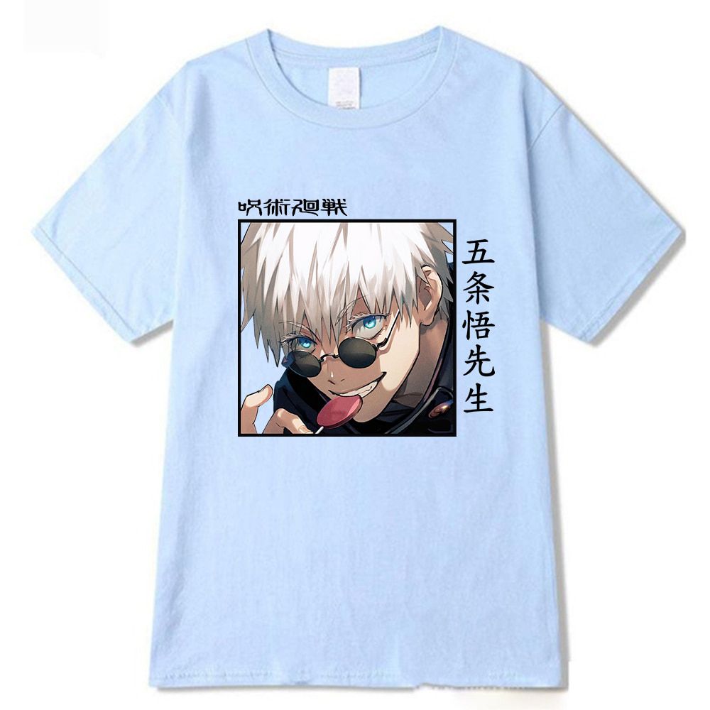 Jujutsu Kaisen Men's T-shirt O-Neck Short Sleeve Harajuku Graphic T-shirt
