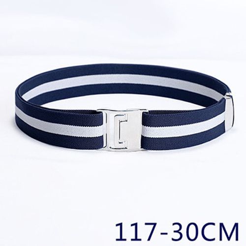 Deepeel 1pc 30-135cm Unisex Elastic Band Cummerbunds Adjustable Elastic Belt Metal Buckle Casual Waistband Wild Sports Accessory