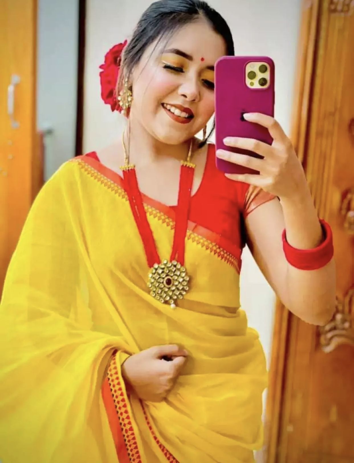 Chumki Shari Eye Catching Collection BlackRed colour Saree Same as picture Saari for woman Sari collection Saree for woman Tangail saree Shari for woman Saari for girl Saari for woman,Tangail Tat Shilpo (TAN)