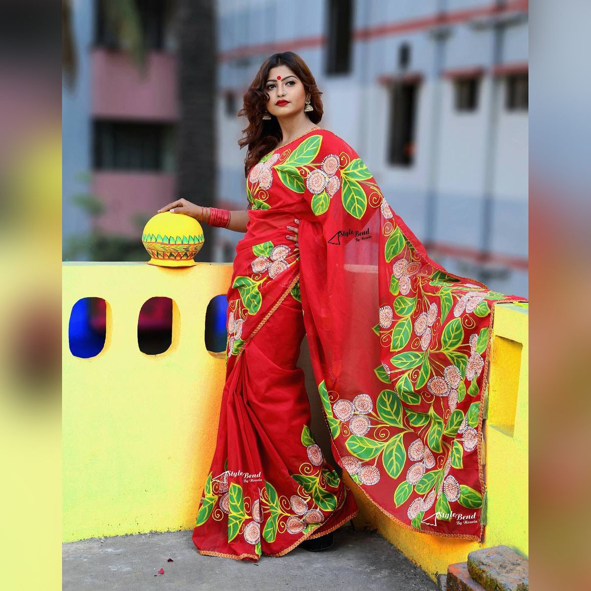 Super Designer Kodom Full Spicial Half Silk Saree For Woman