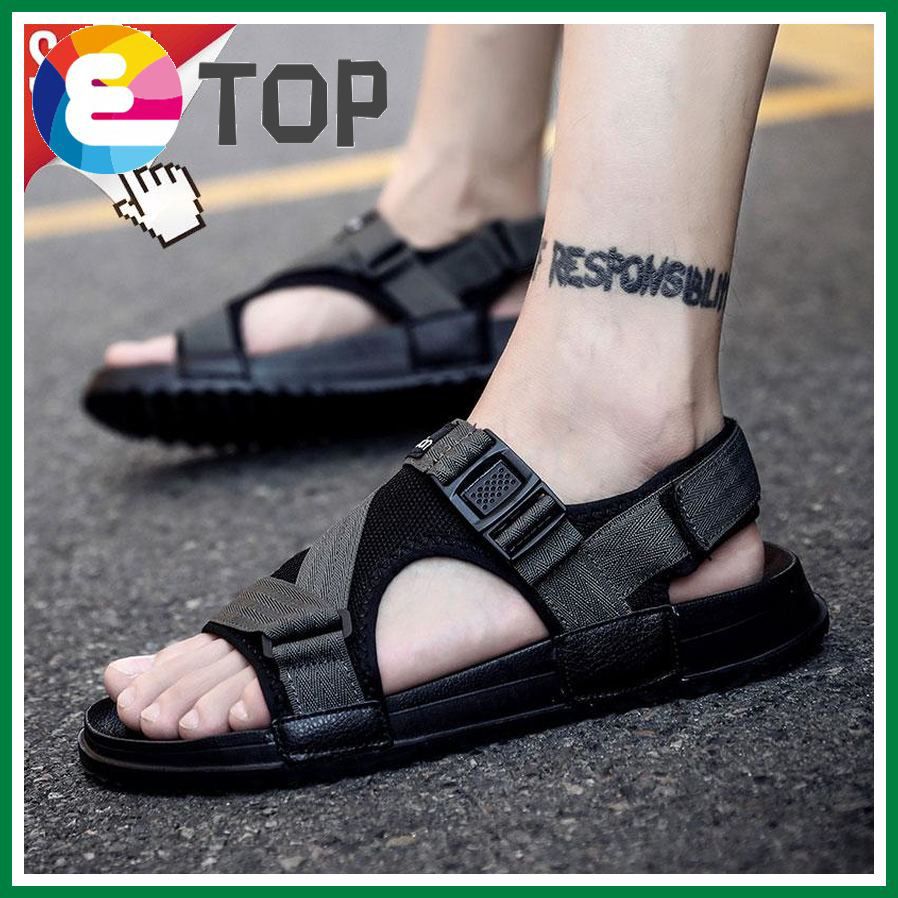 Men Sandals Mesh Comfortable Light Gladiators Casual Beach Sandals For Men Flat Black Summer Sandals Men Shoes