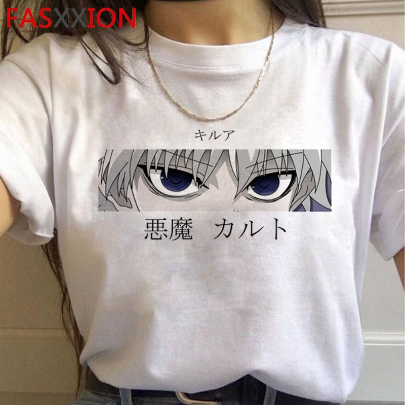 hunter x hunter killua zoldyck kurapika hxh summer top t-shirt men japanese graphic tees vintage tshirt t shirt kawaii