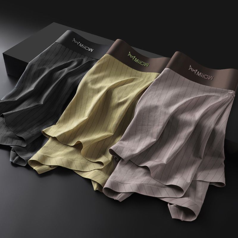 CMENIN MiiOW 3Pcs Nylon Men Underpants Boxers Shorts Quick Dry Man Underwear Boxer Men's Panties M1230