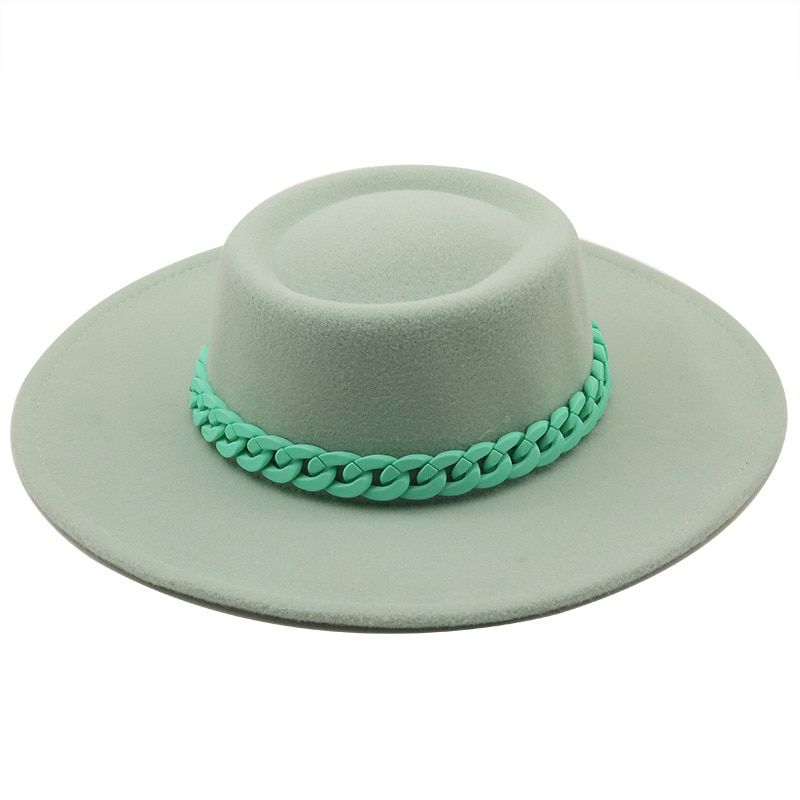 Porkpie Hat FEDORA PANAMA COWBOY HAT FOR MEN WOMEN WIDE BRIM COWGIRL FEDORA WESTERN Summer Autumn Panama Trilby Cap New Fashion
