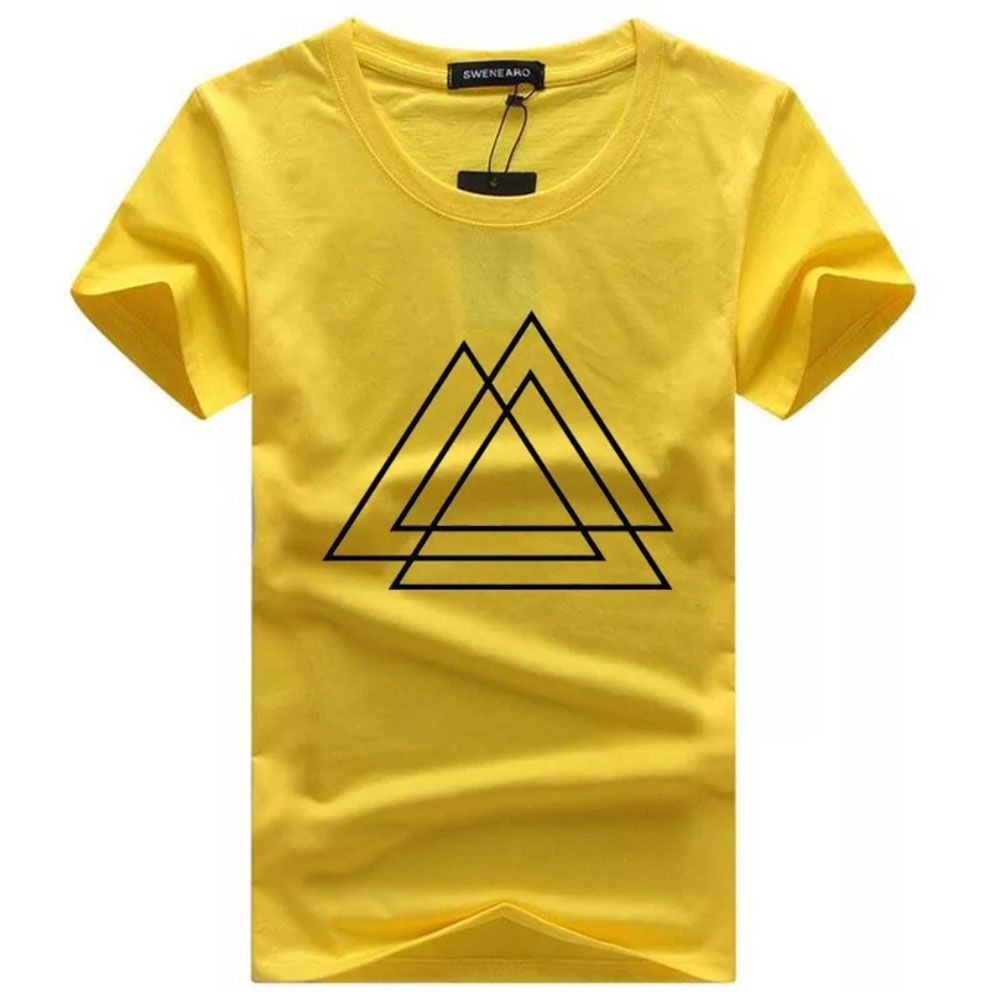 Menz Fashionable Triangle desing half sleeve tshirt