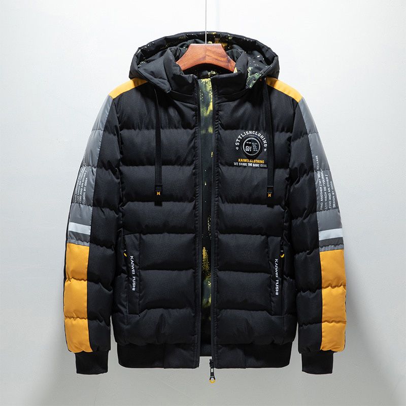 Men Winter Waterproof Parkas Jacket Coat Men Autumn Casual Hooded Windproof Jacket Cotton Warm Hat Jacket Men Big Size
