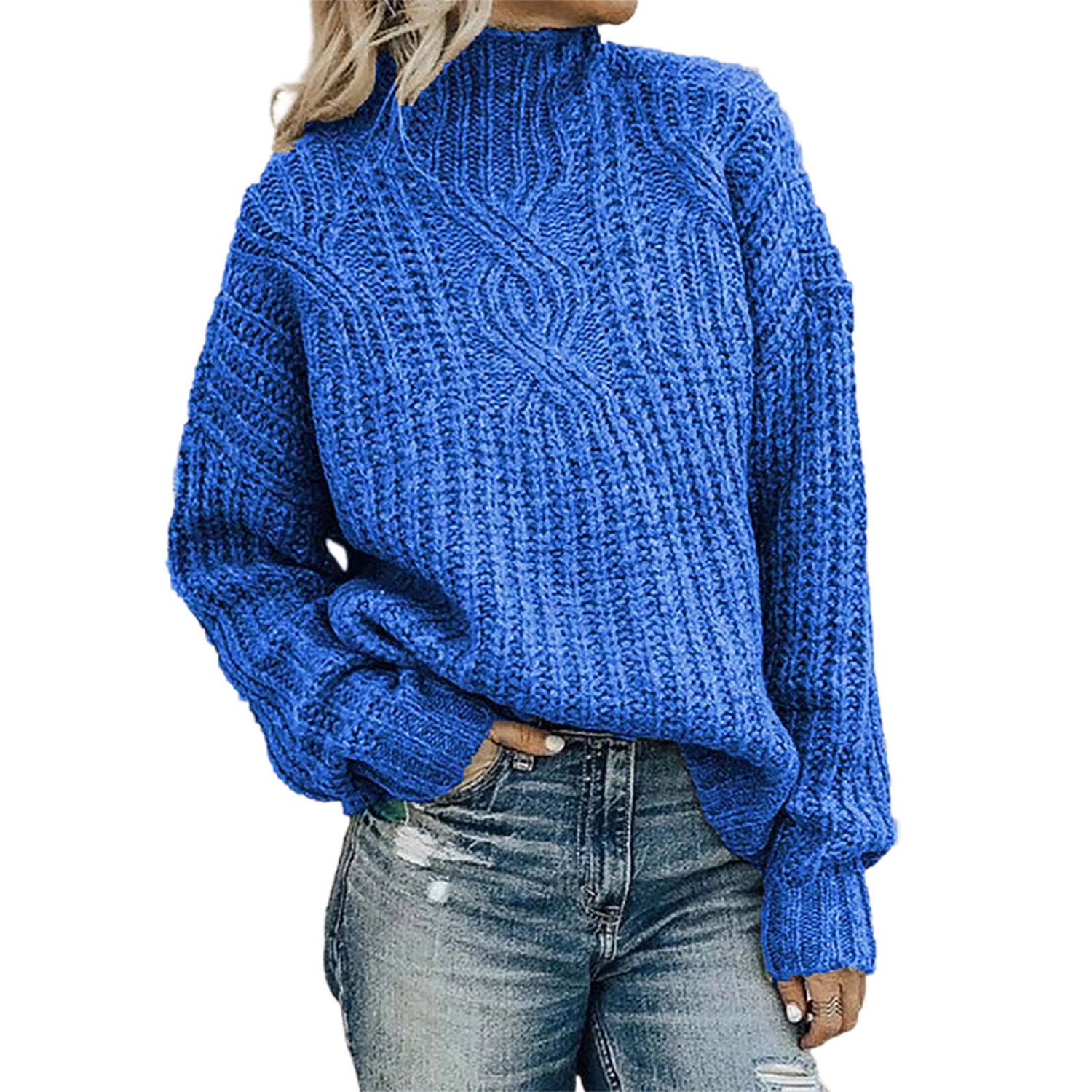 Female Sweater Knitted Not Easy to Wrinkle Pullover Sweater