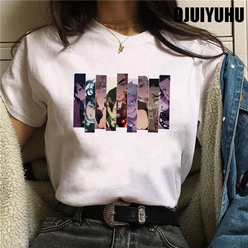 Manga Jnese Anime Demon Slayer T Shirt Men Kawaii Kimetsu No Yaiba Graphic Tee Tanjirou Kamado Tops Funny Tshirt Male T-shirt