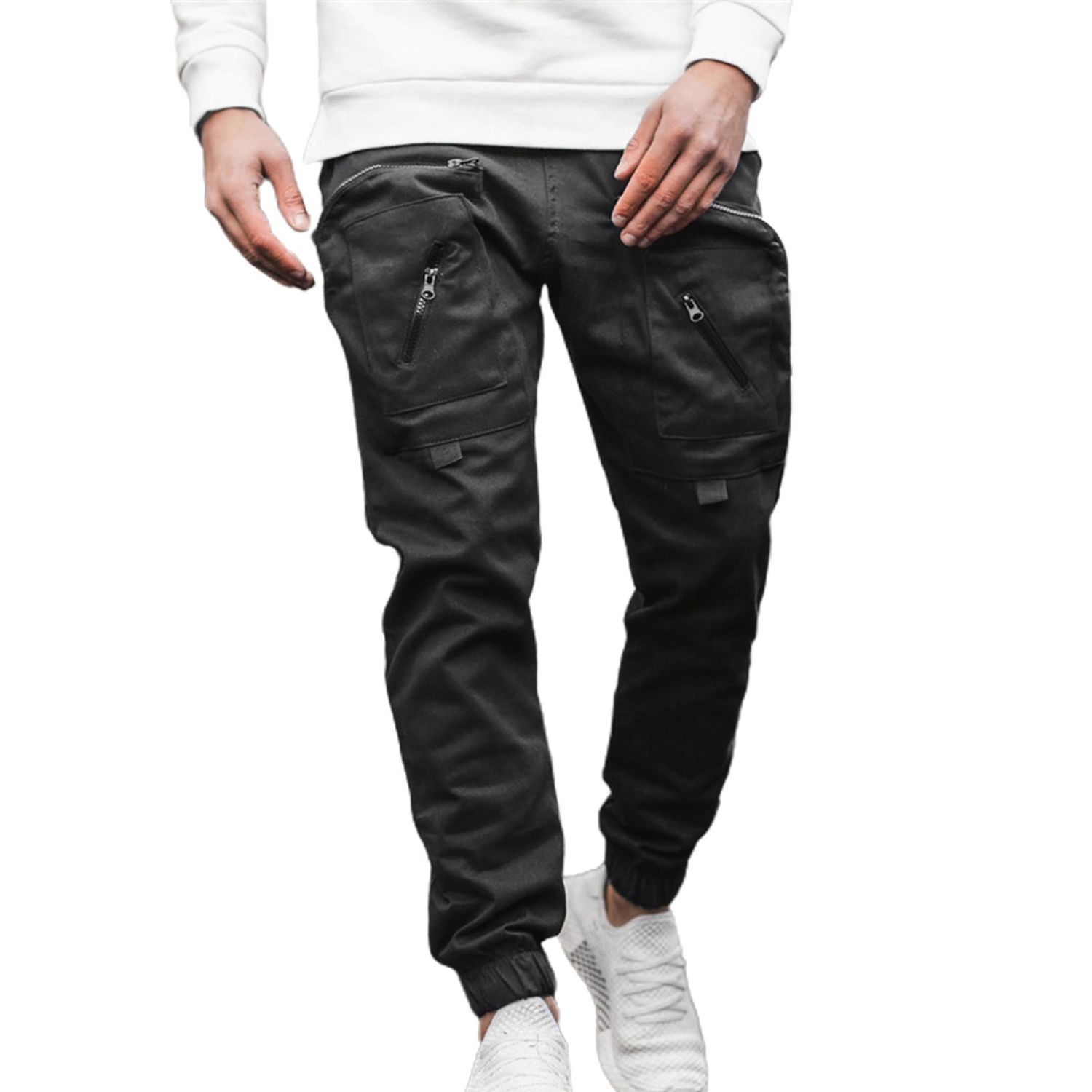Men Pants Cool Ankle-banded Autumn Trousers