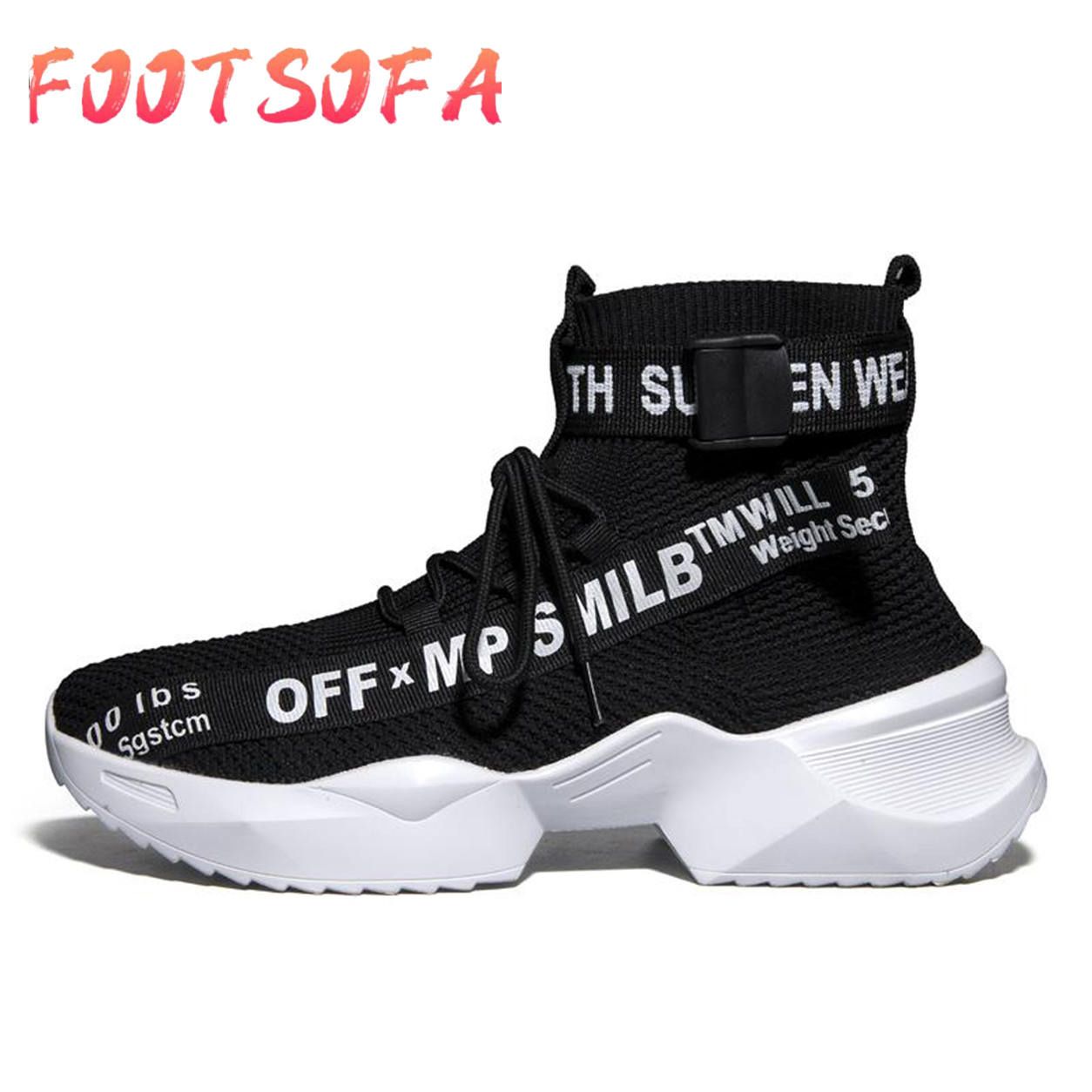 Casual shoes men's shoes new package socks shoes men's high-top sneakers