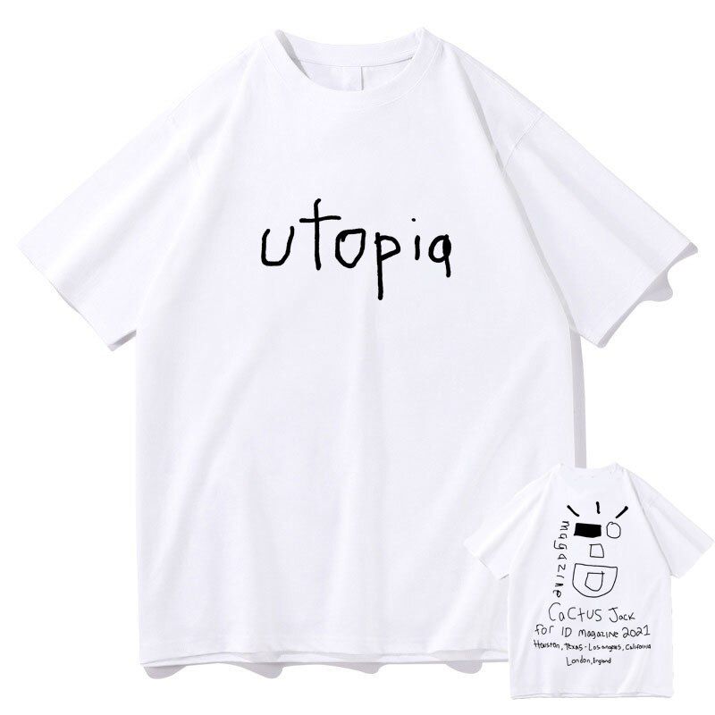 Cactus Jack T-shirt Summer Men Women LOOK MOM I CAN FLY Travis Scott Tees  Hop Style Short Sleeve Harajuku Logo Print Tshirt