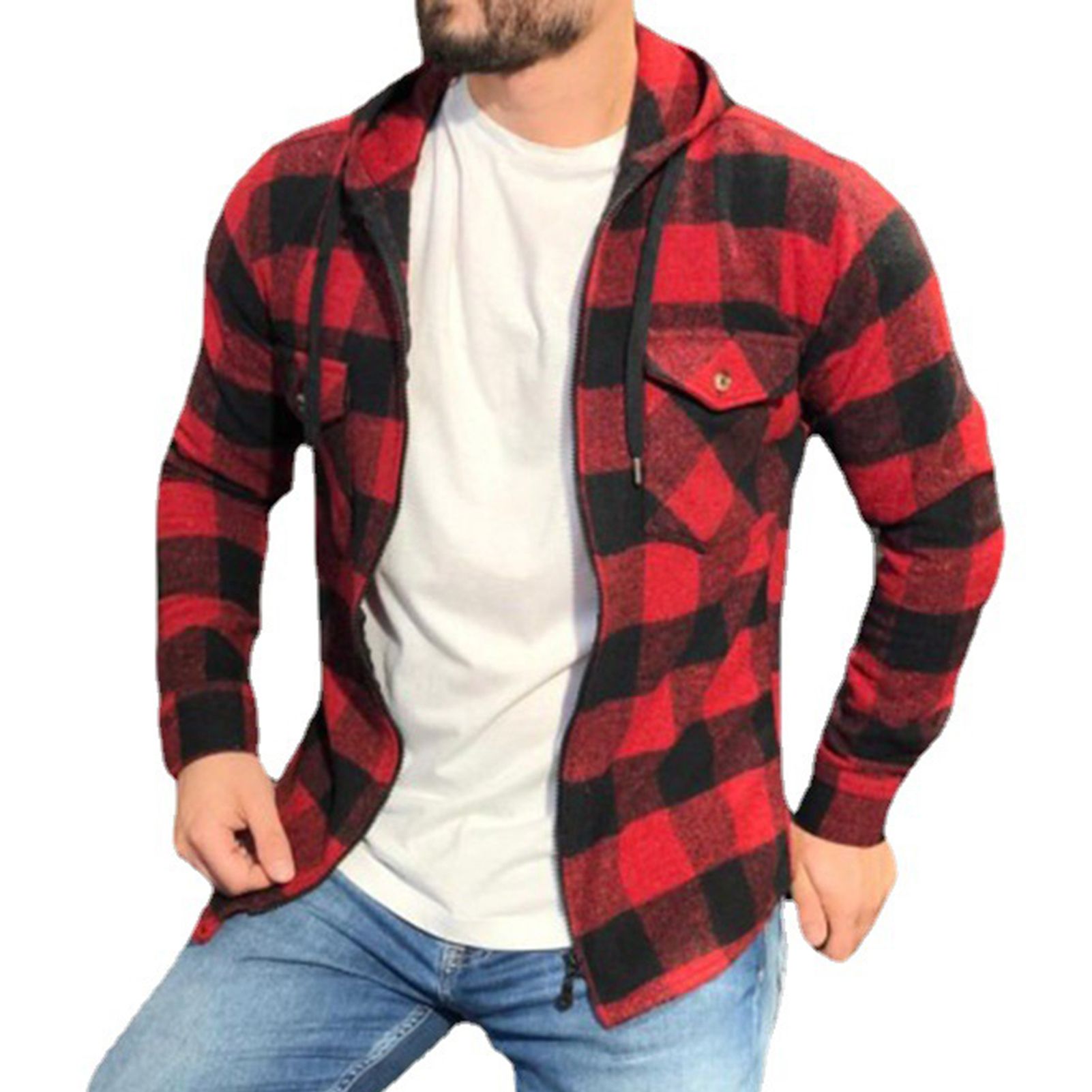 Shirt Cardigan Zipper Spg Shirt